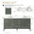 Laval 72" Double Sink Freestanding Bathroom Vanity with Engineered Marble Top-105310777-105310776