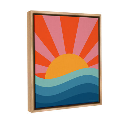"Sun Rays On Sea" par Carrie Cantwell sur toile