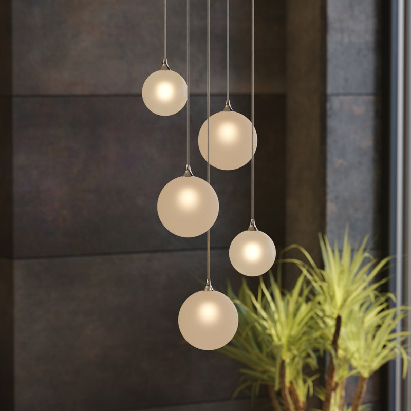 Perla 5 - Light Pendant, Chrome