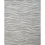 Himalayan Animal Print Area Rug in Gray