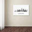 «Cleveland Ohio Skyline WB-BW» par Marlene Watson, impression sur toile-19530129