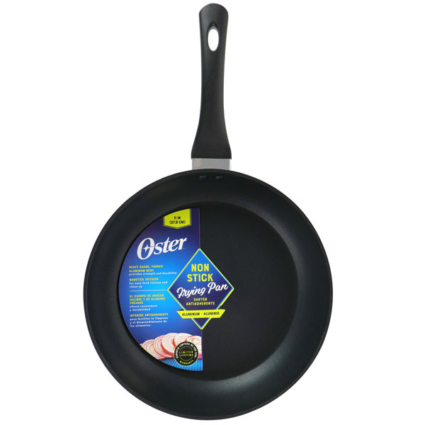 Oster Kono 8 Inch Aluminum Nonstick Frying Pan in Black with