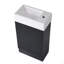 Meuble-lavabo 18,6 po avec lavabo, meuble-lavabo avec tablette à deux niveaux, orienté vers la gauche ou vers la droite-126278536