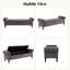 Banc de rangement rembourré 66,9 po-1487340278