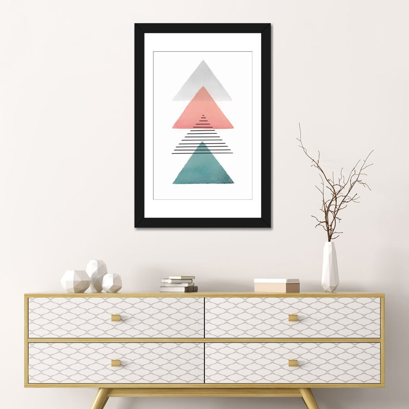 Triangular II by Isabelle Z - Wrapped Canvas Gallery-Wrapped Canvas Giclée, Black Framed Fine Art Paper, 24" H x 16" W x 1" D