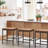 Presnell Counter Stool with Metal Frame