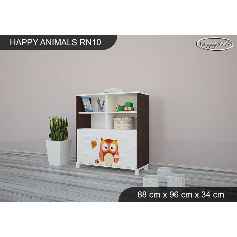 88cm W Kids Cube, Chestnut