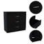 Commode 32 po à trois tiroirs noire-102615228
