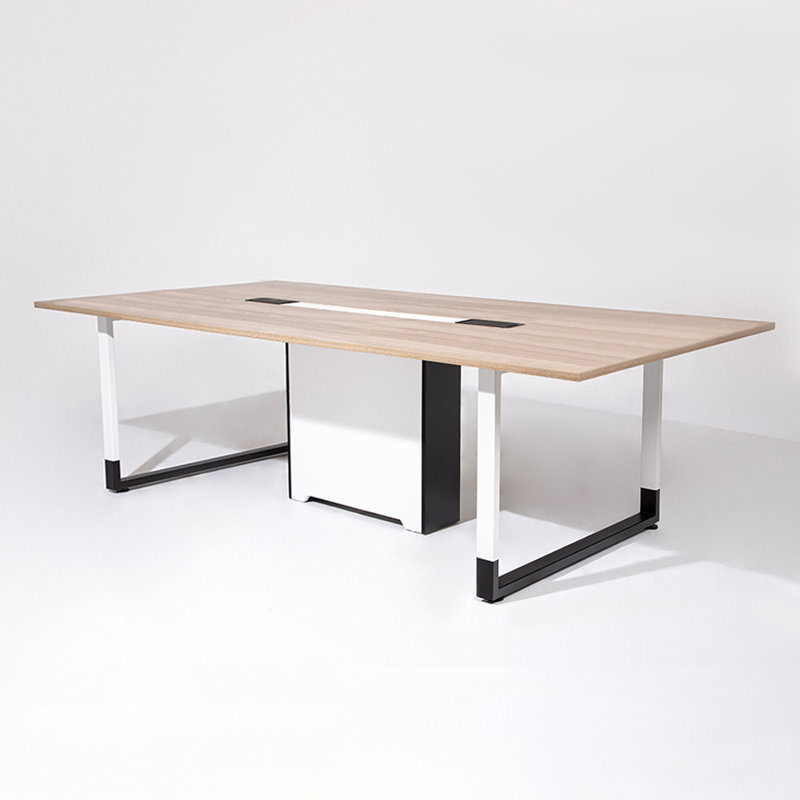 Table de conférence rectangulaire, Orme pâle, H 29,53 po x L 94,49 po x l 47,24 po