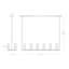 Lustre rectangulaire pour îlot de cuisine double ou simple Light Chamont-88072934-88072942-88072947