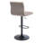 Tufted Fabric Bar Stools Set of 2, Adjustable Swivel Counter Height Barstools with Back, Upholstered Armless Airlift Bar Chairs for Kitchen Dining Cafe-118611198-118611200-33198491