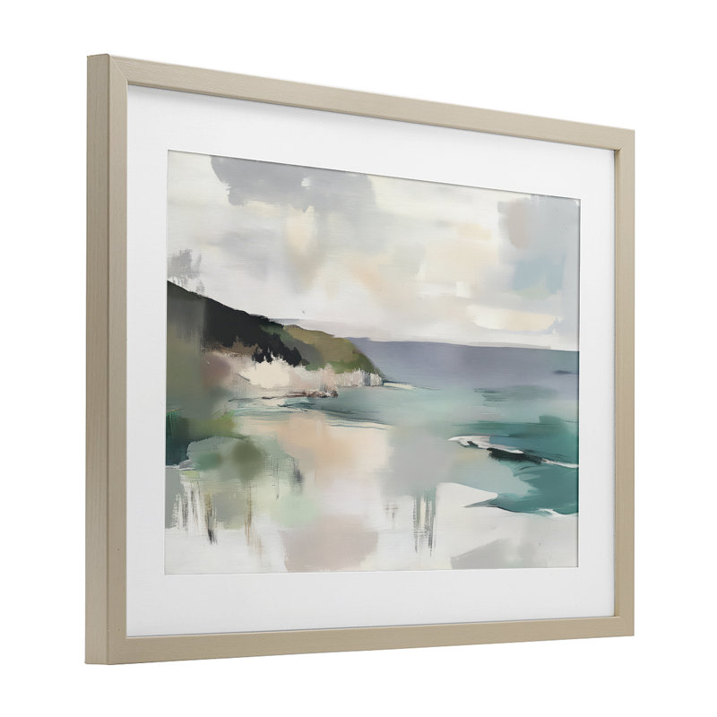 Reproduction de paysage encadré sous verre Wild Rhythm, conception par Mona Grace, H 14 po x l 20 po, Cadre de récolte en pin