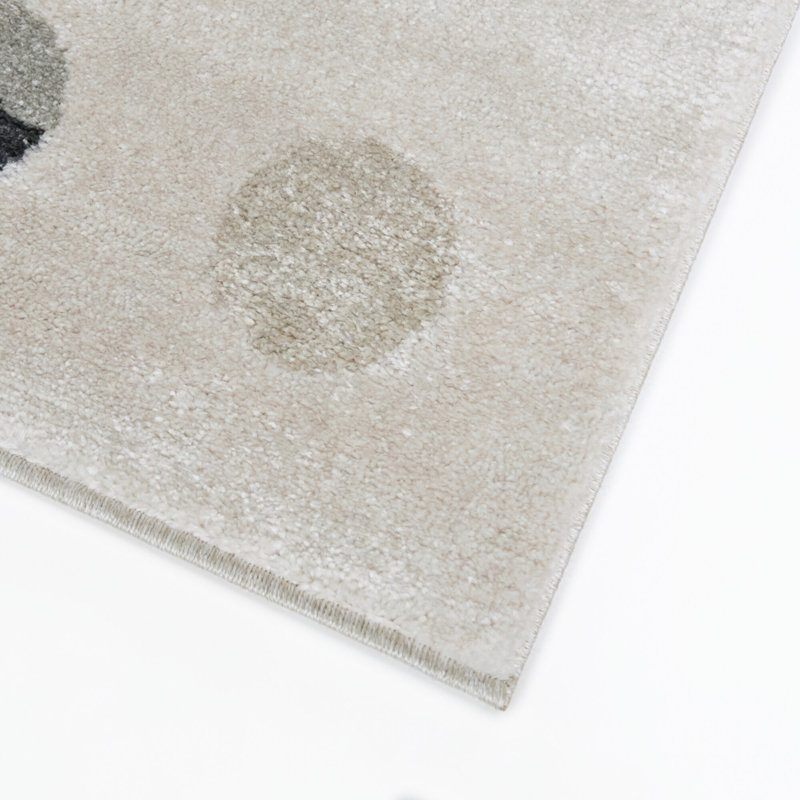Waning Sage/Grey Geometric Dots Area Rug, Sage/Grey, 7'10" x 10'
