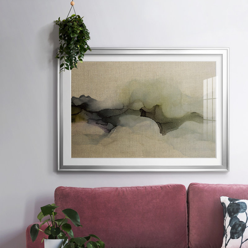«When It Rains It Pours», impression encadrée avec biseau mat et verre, H 27 po x l 39 po x P 1,5 po, Argent