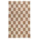 Madalene Checkerboard Natural and Ivory Rug
