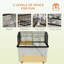 Hamster Cage Two-Tier Gerbil Cage with Deep Bottom Ramp Food Dish