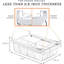 Tiroir de réfrigérateur coulissant Sorbus - Tiroir de charcuterie amovible - Bac de rangement de réfrigérateur réglable - Accessoires de cuisine en plastique transparent
