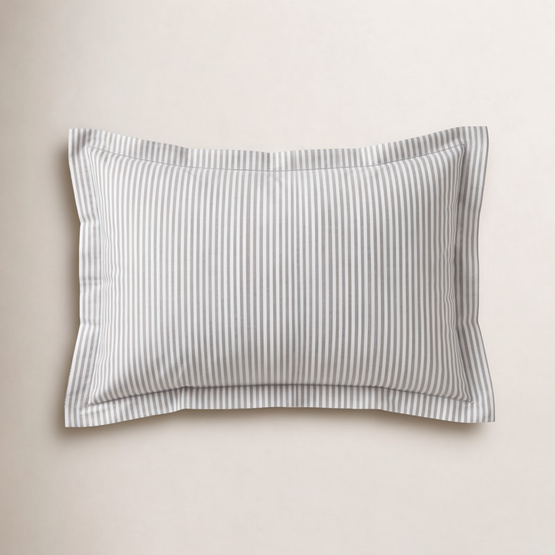 Towne Cotton Pillow Sham - King, Pewter, King