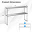 Prep & Savour Stainless Steel 48'' L x 12'' W x 33.5'' H Accessories
