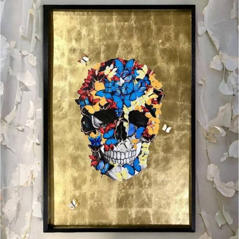 Skull Butterfly Wall Decor