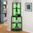Brodric Modern Open Display Corner Bar with Colorful LED Light & Music Control-822042928