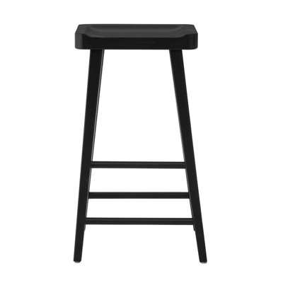 Bar Stool with Solid Wood Frame