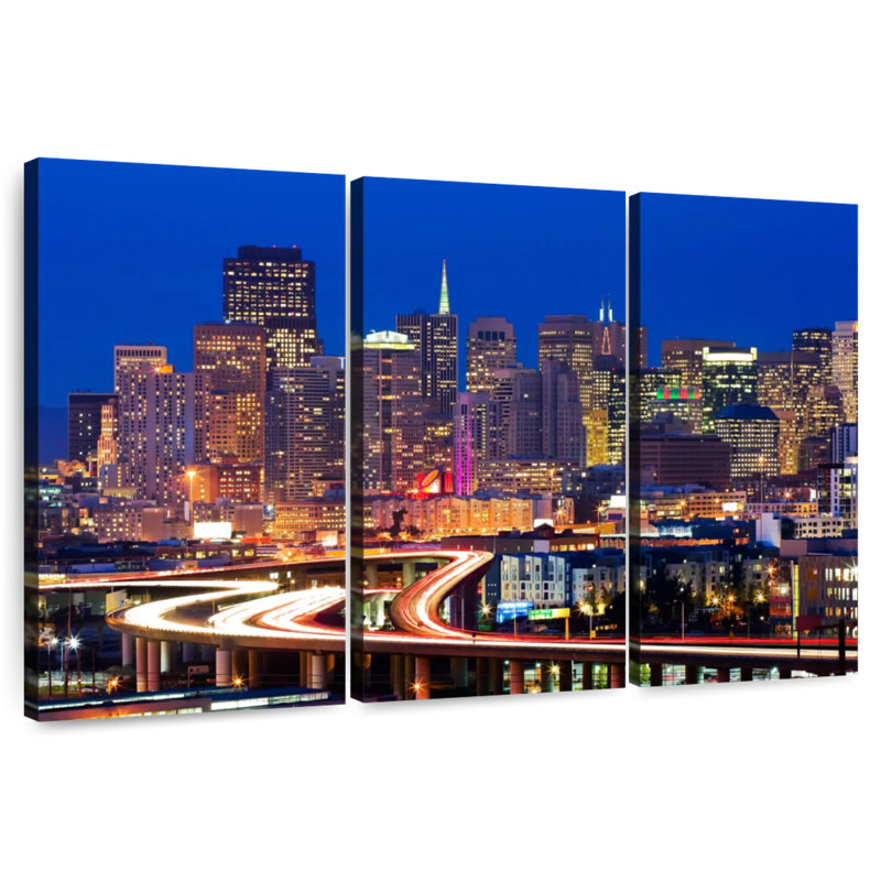 Rorry San Francisco Night Lights, 32" H x 50" W
