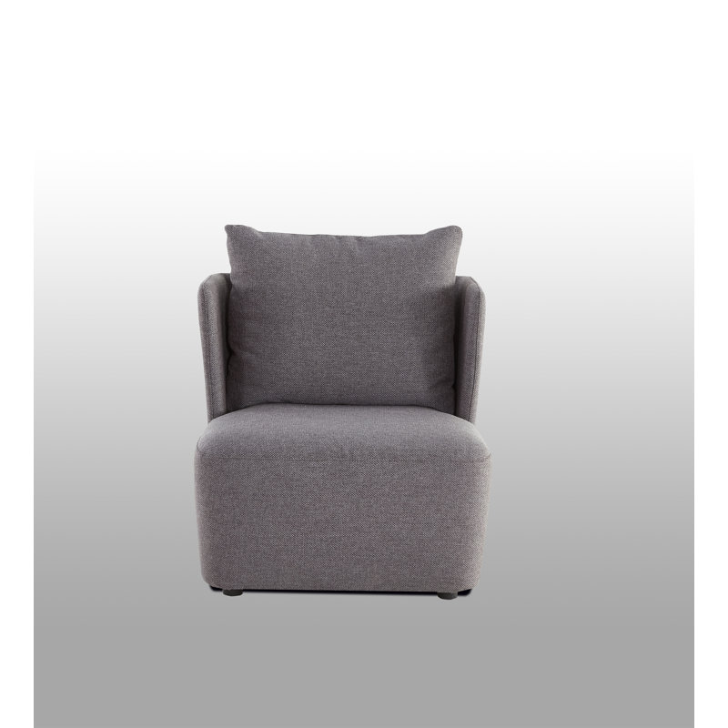 Fauteuil en polyester 26,5 po Eastview, Gris