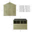 Mercia 8 x 6ft Overlap Apex Shed (Double Door)-66331576