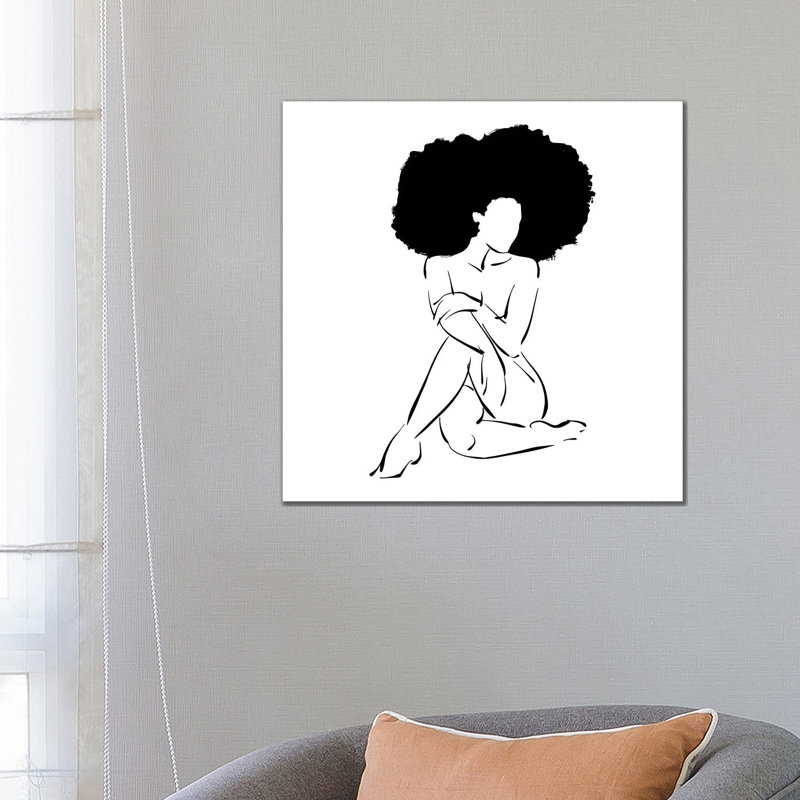 Nude In Black No. 3 by Domonique Brown - Wrapped Canvas Print, Wrapped Canvas, 45.72 cm H x 45.72 cm W x 3.175 cm D