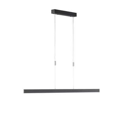 1 - Light Aluminium Sand Black LED Kitchen Island Pendant