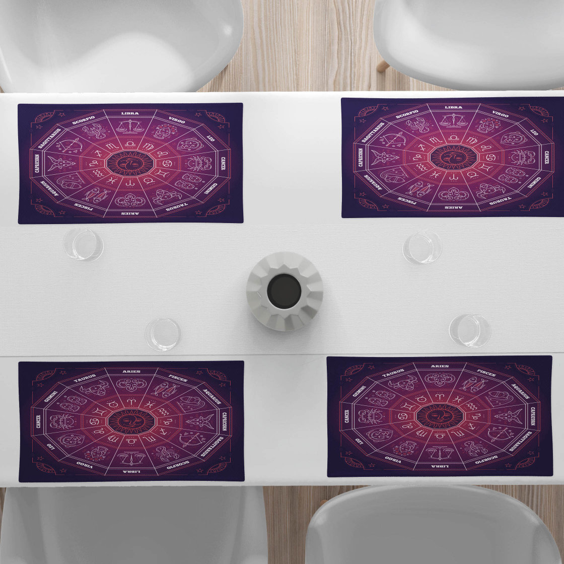 A Zodiac placemat from East Urban Home