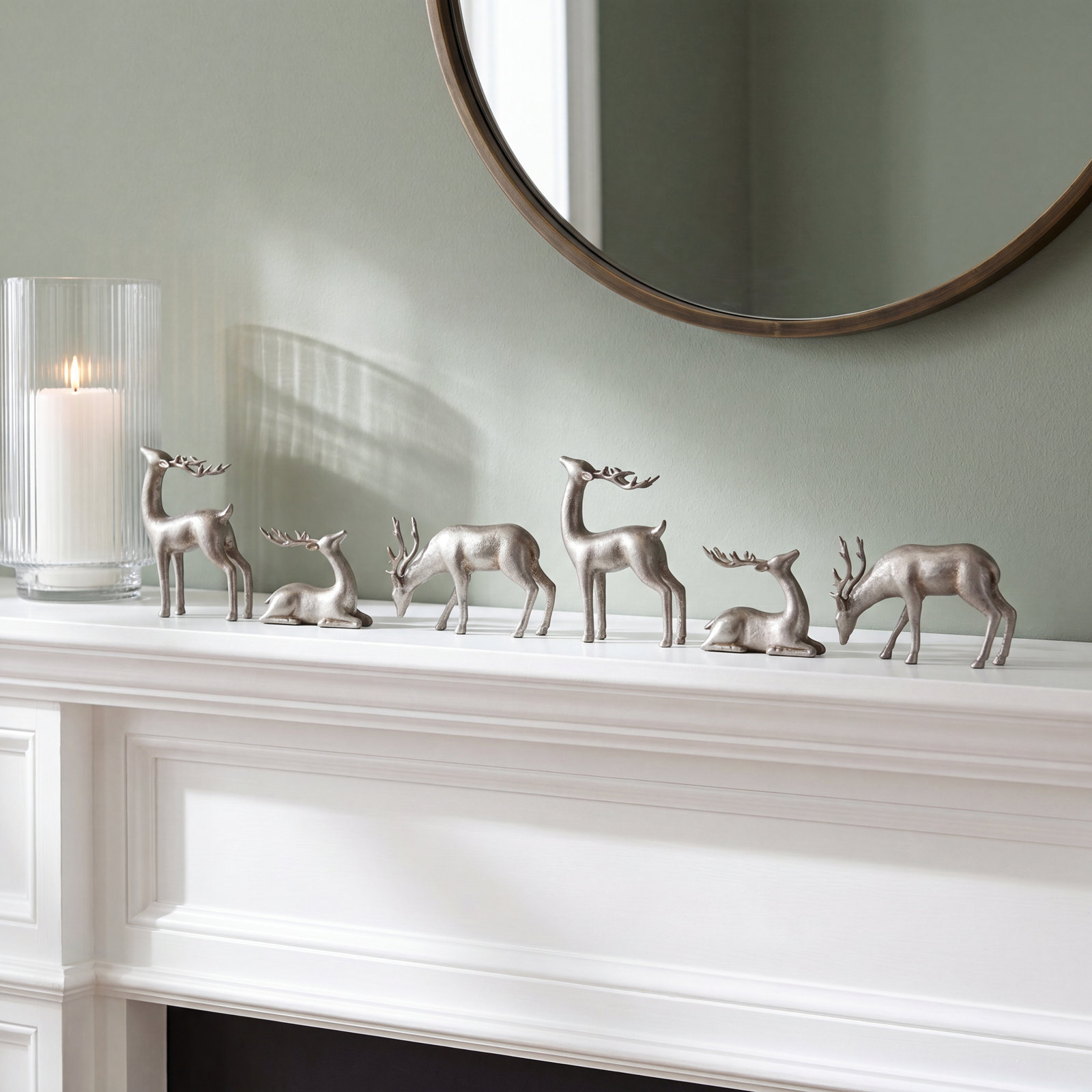 Reindeer Holiday Figurine Set