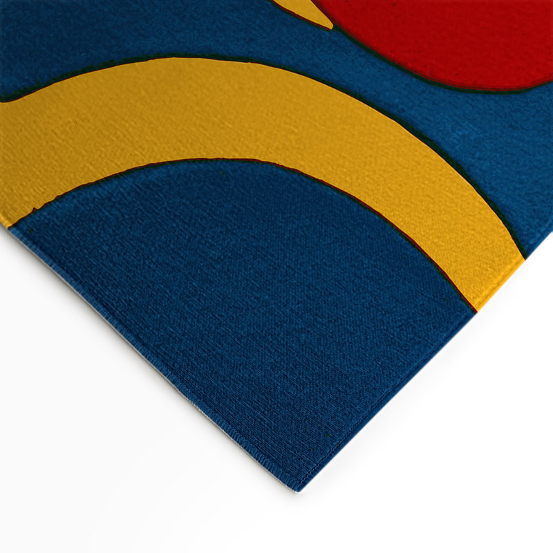 Retro Horizon Indoor And Outdoor Area Rug, Rectangle 1'6" x 2'6"
