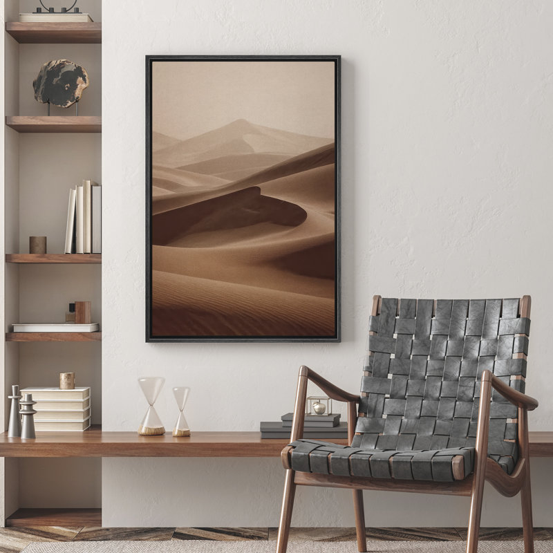 «Desert Nature Landscape», reproduction d'art sur toile encadrée, décoration murale pour chambre à coucher, Noir