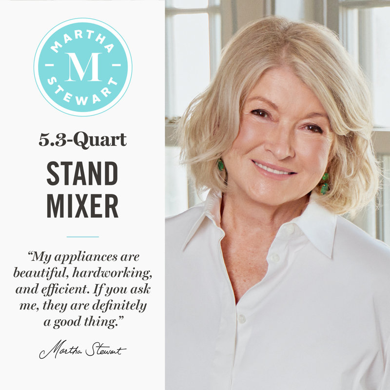 Mélangeur sur socle électrique 5 vitesses Martha Stewart, Linen