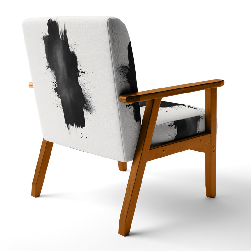 Chaise rembourrée Abstract, Brown Square Arms