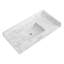 Plan de toilette simple en pierre de quartz de 42 pouces avec lavabo (base non incluse)