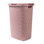 Panier à linge mince 60 L, panier à linge, couvercle, plastique