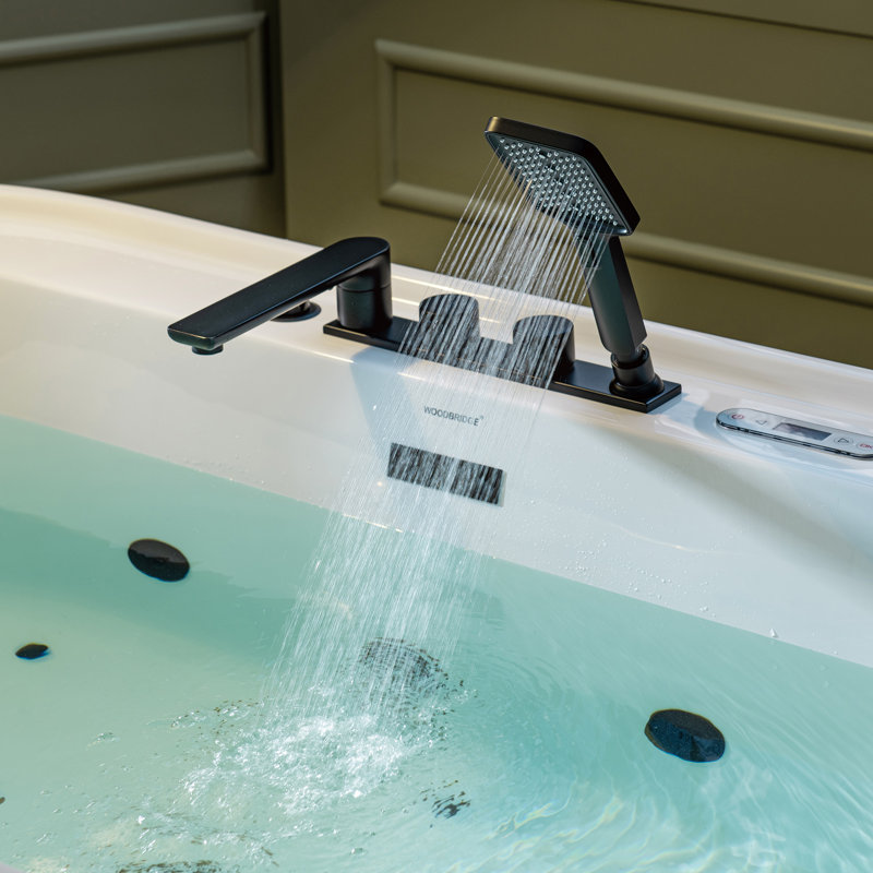 Baignoire de trempage 72 po. X 35,4 po., Noir mat