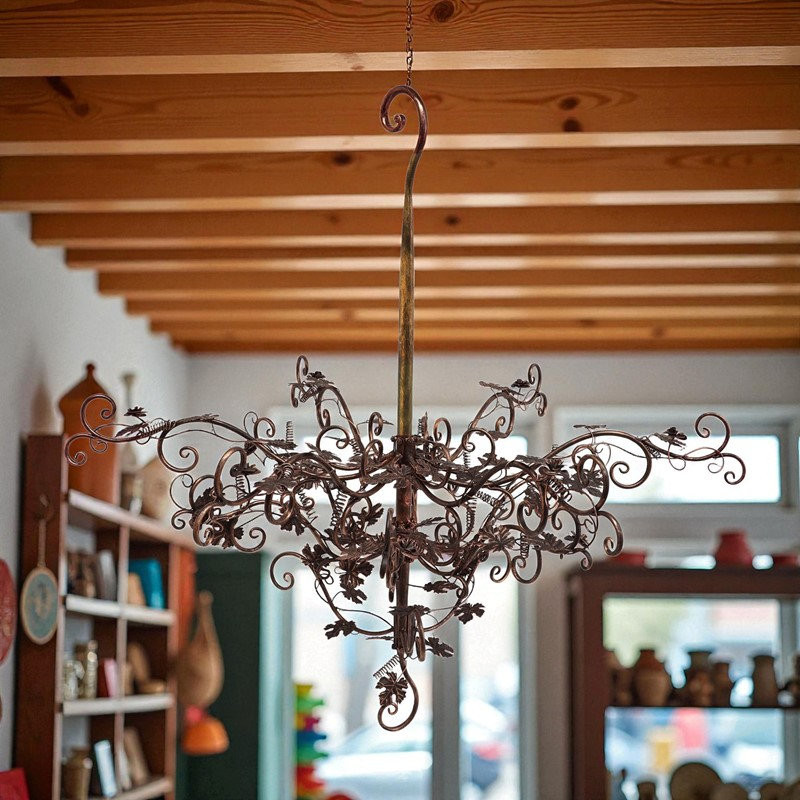 Présentoir lustre suspendu 47,25 po Stephania, Brown