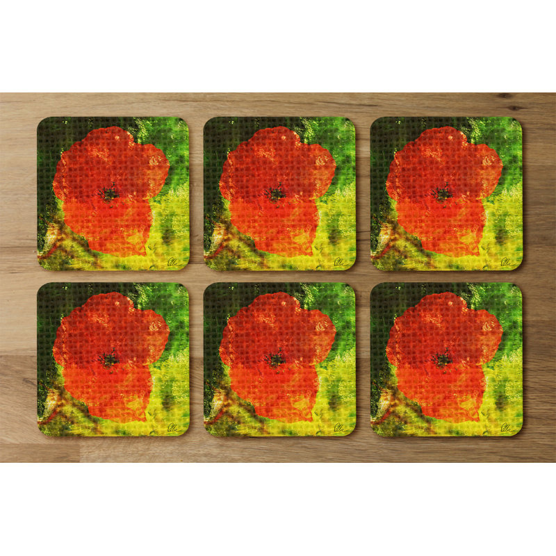 Square 6 Piece Coaster Set