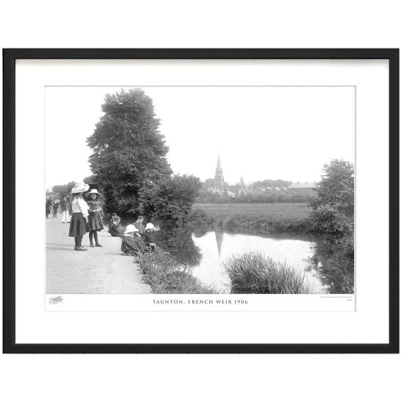 Taunton, French Weir 1906 - Single Picture Frame Print, 45cm H x 60cm W x 2.3cm D