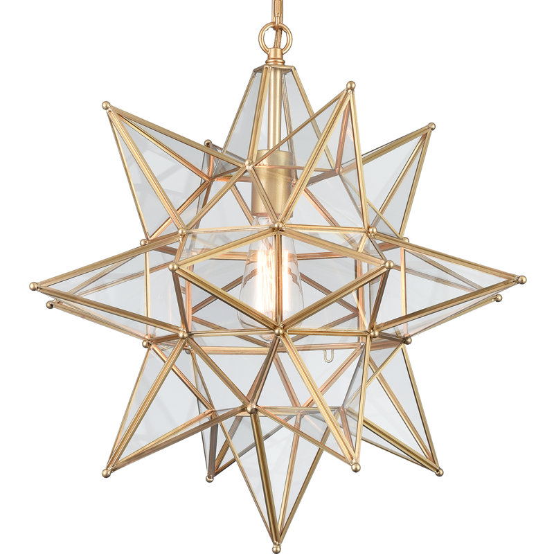 Cameria 1 - Light Unique/Statement Pendant, Brass, 66" H x 18.89" W x 18.89" D