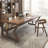 Tan Rectangular Solid Wood desk-1384358576