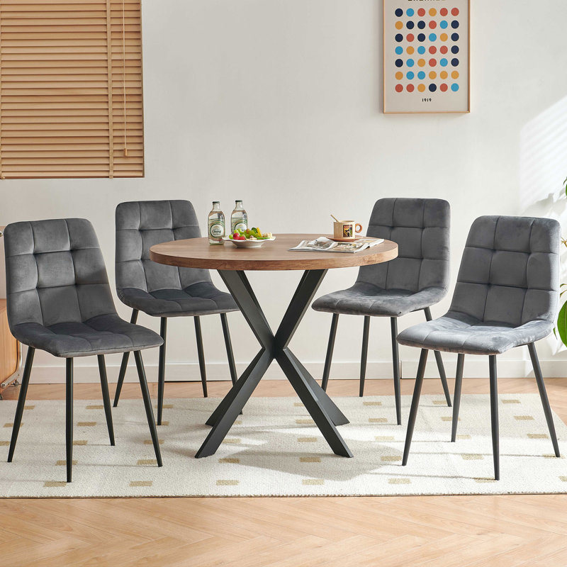 Meera 5 - Piece Dining Set, Gray