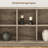 8 Cube Storage Organizer Bookshelf, Farmhouse Horizontal Bookcase, 62 Inch Wood Storage Bookcase for Entryway, Long Low Bookshelves for Living Room