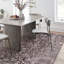 Tapis rétro brun à motif floral lavable et antidérapant pour le salon, la chambre, la salle à manger, la chambre d'enfant et l'entrée-129775629-129913289