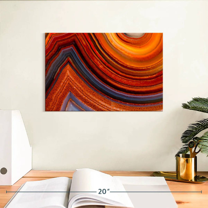 Agate fortifiée orange Alvord, H 8 po x l 12 po