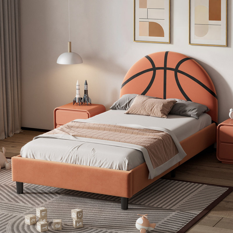 Lit plateforme tapissier Basketball Design